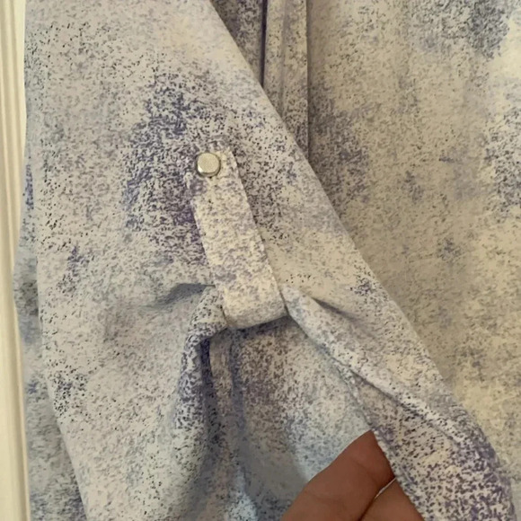 Reitmans purple &  white duster 16 - Picture 3 of 6